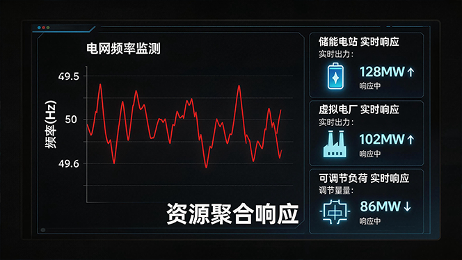 电网频率波动与资源聚合响应